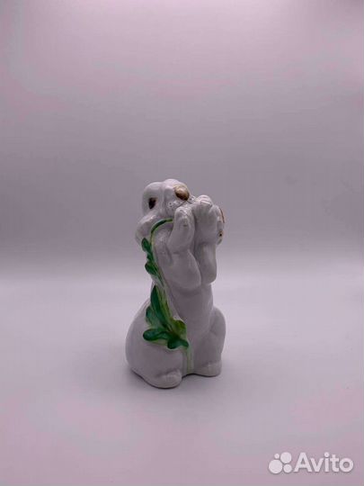 Статуэтки фарфоровые зайчики лфз