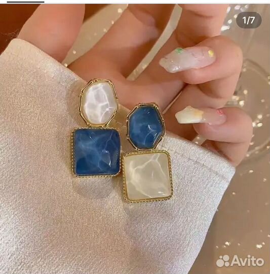 Геометрические серьги