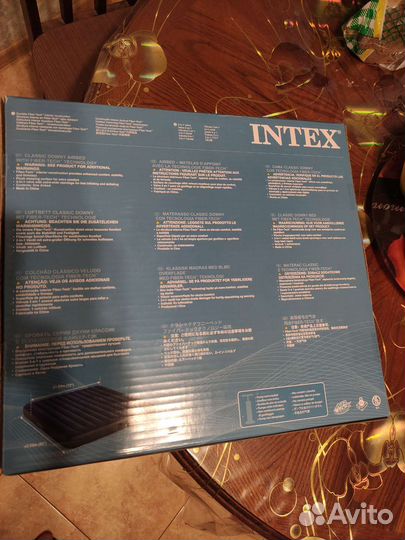 Надувной матрас intex