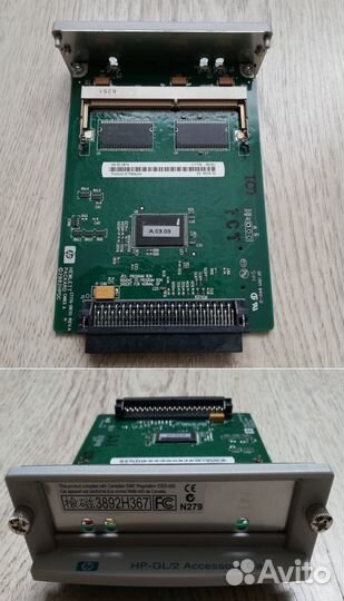 HP JetDirect 615/620 и HP-GL/2 Accessory Card