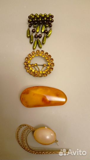 Янтарь, серебро, бижутерия, мелочи из СССР