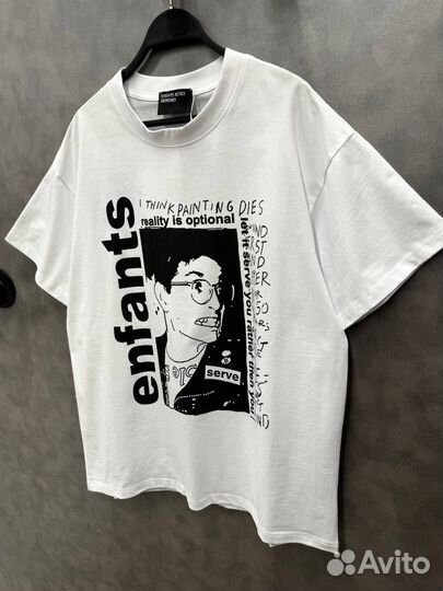 Футболка ERD оверсайз белая