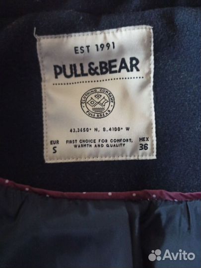 Пальто мужское Pull Bear