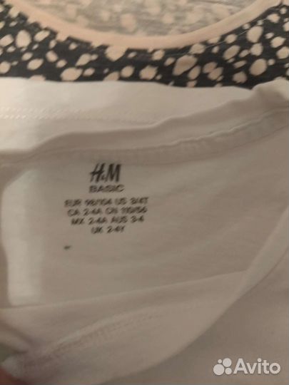 Вещи пакетом на девочку Next, H&М