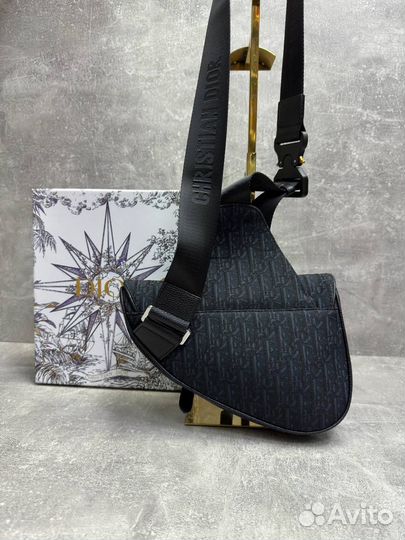 Сумка мужская Dior Saddle Jacquard