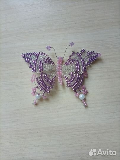 Бабочки из бисера