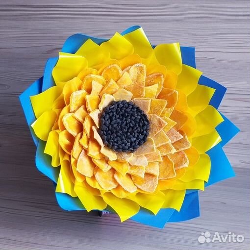 Съедобный букет Подсолнух учителю воспитателю