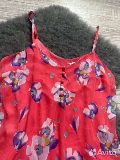 Легкие летние сарафончики 46-48, красный-42р