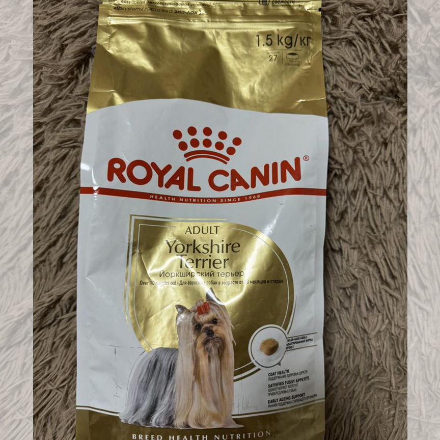 Корм для собак royal canin йорк 1,5 кг