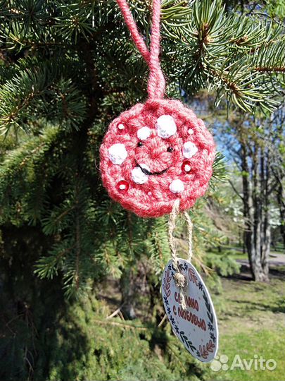 Вязаные игрушки подвески на сумку, брелки