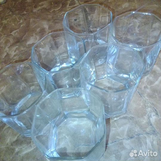 Стаканы восьмигранные 6 шт
