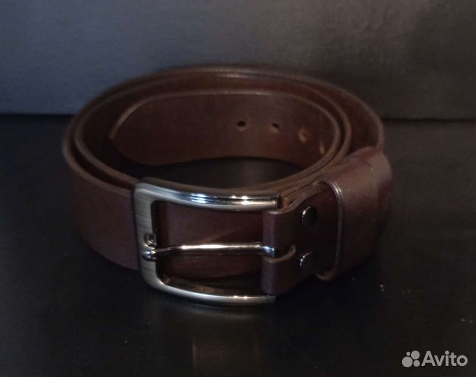 Ремень из натуральной кожи. ручной работы