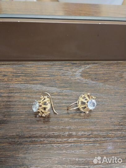 Золотые серьги СССР