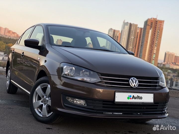 Volkswagen Polo 1.6 AT, 2015, 90 000 км