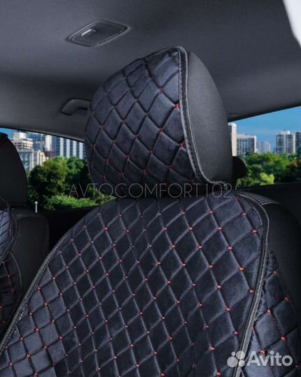 Накидки на сидения велюр с боками