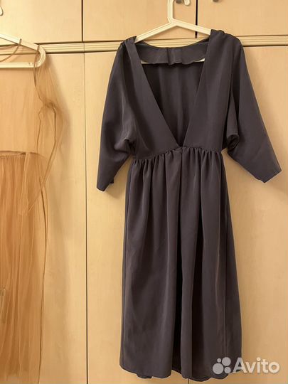 Платье unique fabric черешня с открытой спиной