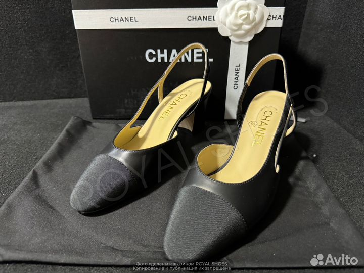 Туфли женские Chanel на каблуке 6.5 см