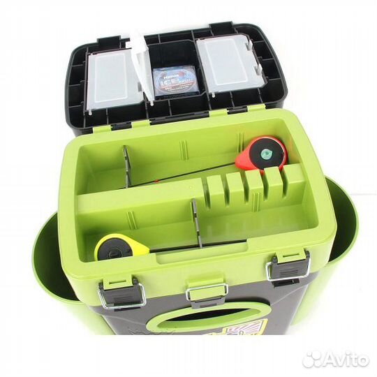 Ящик зимний FishBox двухсекционный (10л) зеленый