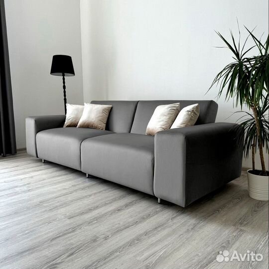 Диван раскладной прямой со съемными чехлами Аурис