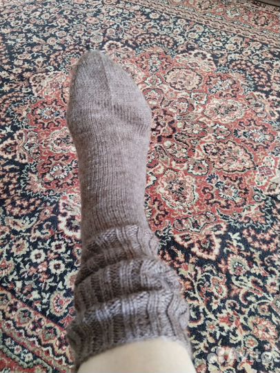 Носки ручной вязки шерстяные