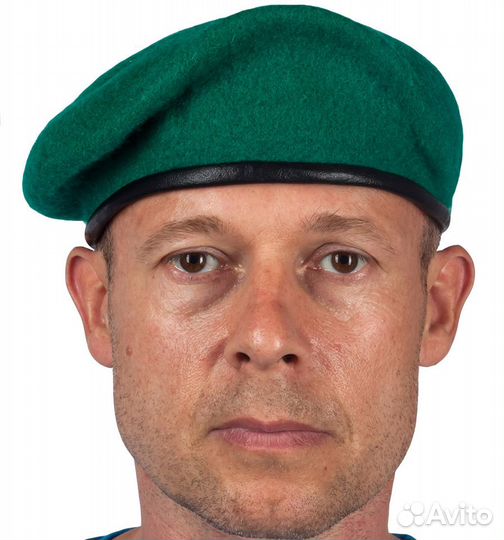 Берет бесшовный зеленый (пограничный)