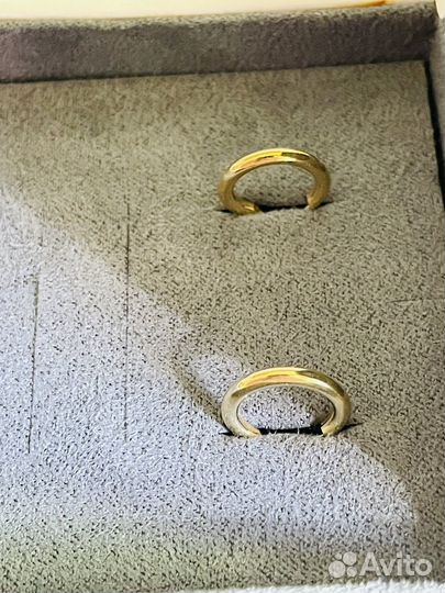 Золотые серьги конго