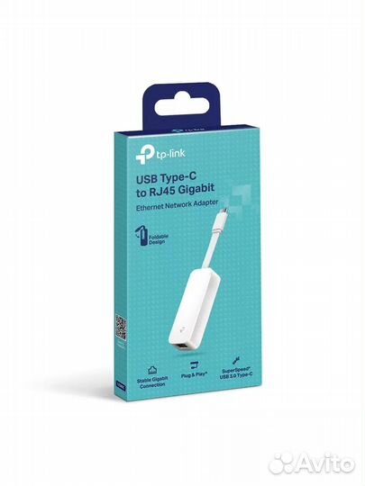 TP-Link UE300C (USB 3.0 TypeC/RJ45) новый