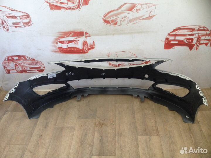 Бампер передний Hyundai Solaris бежевый 14-2017