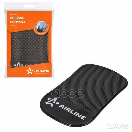 Коврик липучка чёрный 92*145 мм (ASM-B-01) asmb