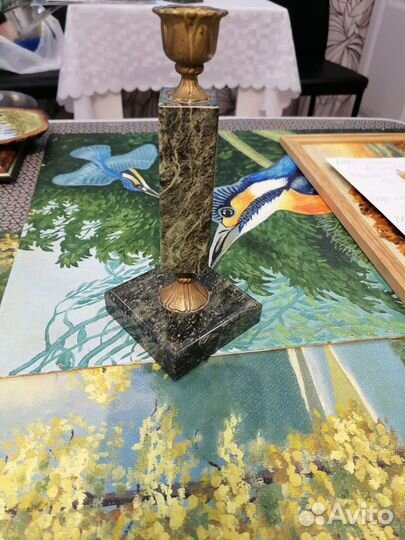 Подсвечник из натурального камня