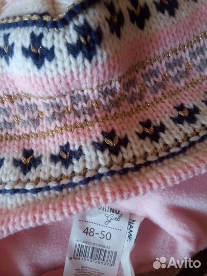 Шапочка для девочки весна