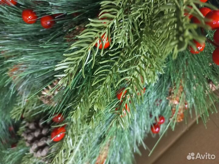 Елка искусственная литая+пвх, 210