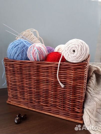 Плетеные корзины, короба, кашпо,вазы