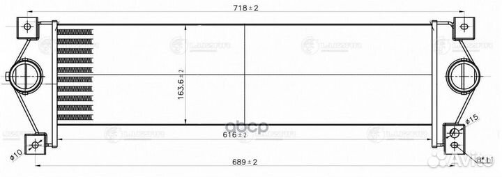 Интеркулер ssangyong kyron (05) /actyon (05)