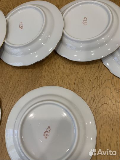 Десертные тарелки дулево