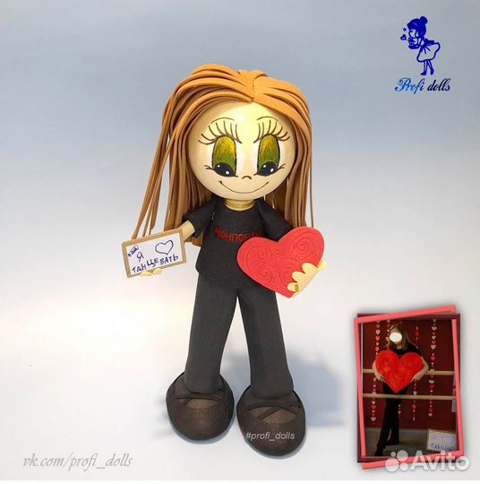 Интерьерная кукла по фото заказчика