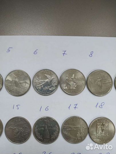 25 центов США (штаты Америки)