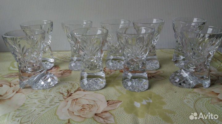 Рюмка сапожок хрустальный