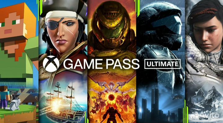 Подписка xbox game pass ultimate 1- 13 месяцев