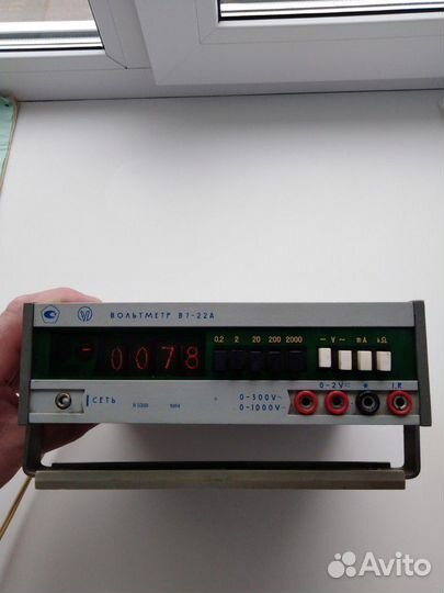 Вольтметр в 7-22а