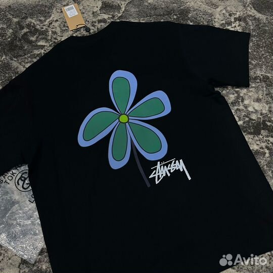 Футболка Stussy цветок flower