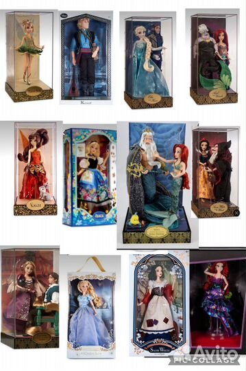 Коллекционные куклы Дисней Алиса Эльза Ариэль