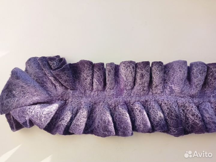 Валяный воротник из войлока