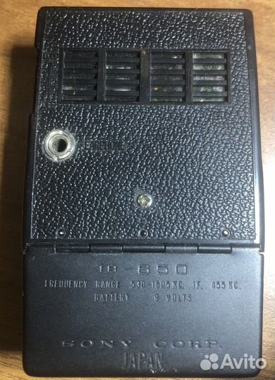 Sony tr-650 приемник карманный 60-ых годов