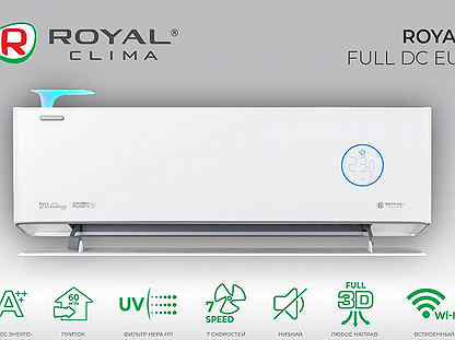 Кондиционеры Royal Clima 2024 с гарантией