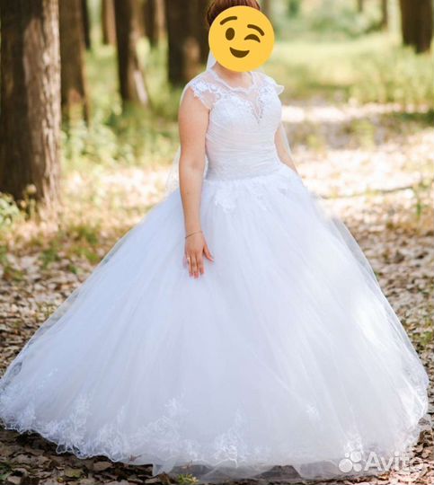 Свадебное платье 42-44 бу