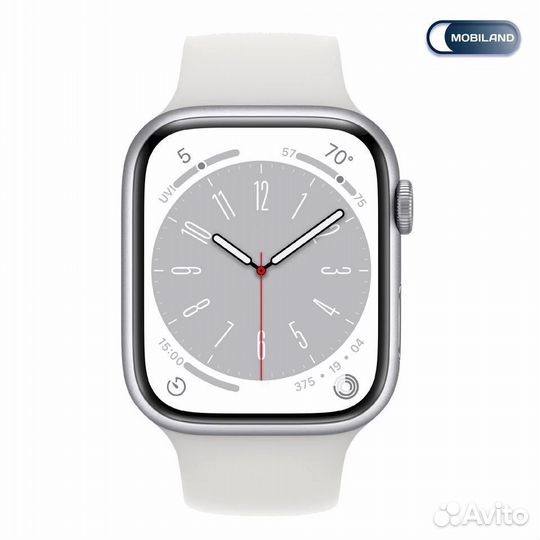 Apple Watch Series 8 45 мм Silver/White M/L