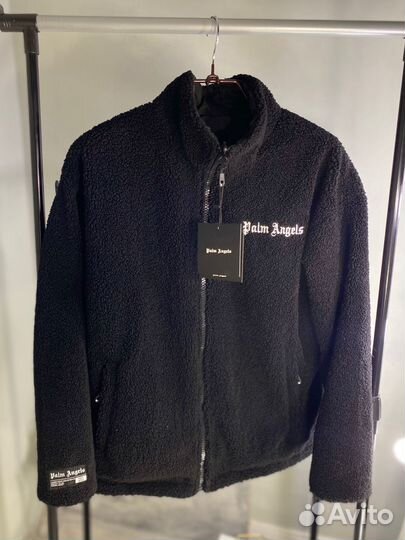 Куртка palm angels двухсторонняя барашка