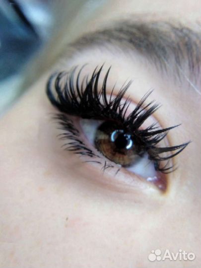 Наращивание ресниц 100проц. заполнение