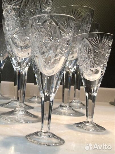 Фужеры, бокалы, рюмки хрусталь СССР новые и б/у
